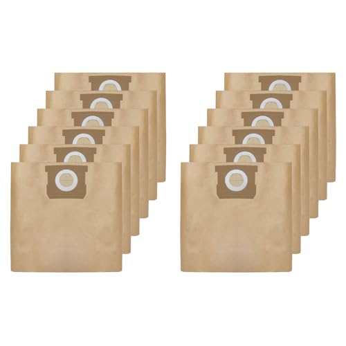 12 Pack 19-3100 Shop Vac Bags Compatible with Stanley 5-6 -8 Gallon wet dry vacuum.