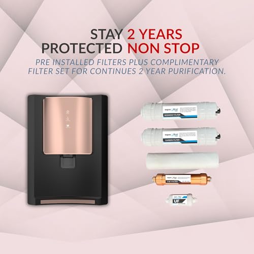 Image of aquaultra Plus 8 Stage RO+UV Water Purifier Filter for Home | Mega Pre Filter & All-in-One Kit | 65% High Water Saver | Copper Rich Water | 9L Storage | 20x Impurity Removal vs Local Purifiers
