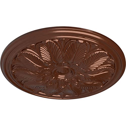 Image of Ekena Millwork CM22BOCPS Ceiling Medallion, Copper Penny