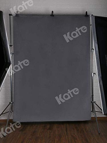 Kate Studio Photography Backdrop Dark Grey 2x3m/6.5x10ft Collapsible Photo Backdrop for Baby Photo Shooting Simple Morden Wedding Photo Booth Soft Microfiber vedio taking props for Blogger - Image 3