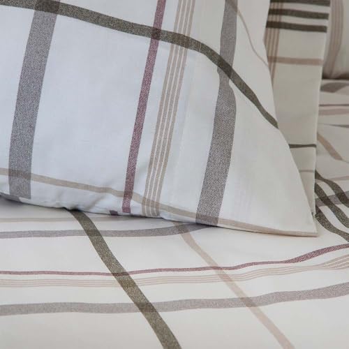 Miniatura 4 de COTTON ARTean Funda nordica Cama 105 Percal Algodón 200 Hilos Ali Beige | Incluye 2 piezas: F.Edredón 180x220 +1 F.de Almohada Cierre Botones. Certificado OEKO-TEX