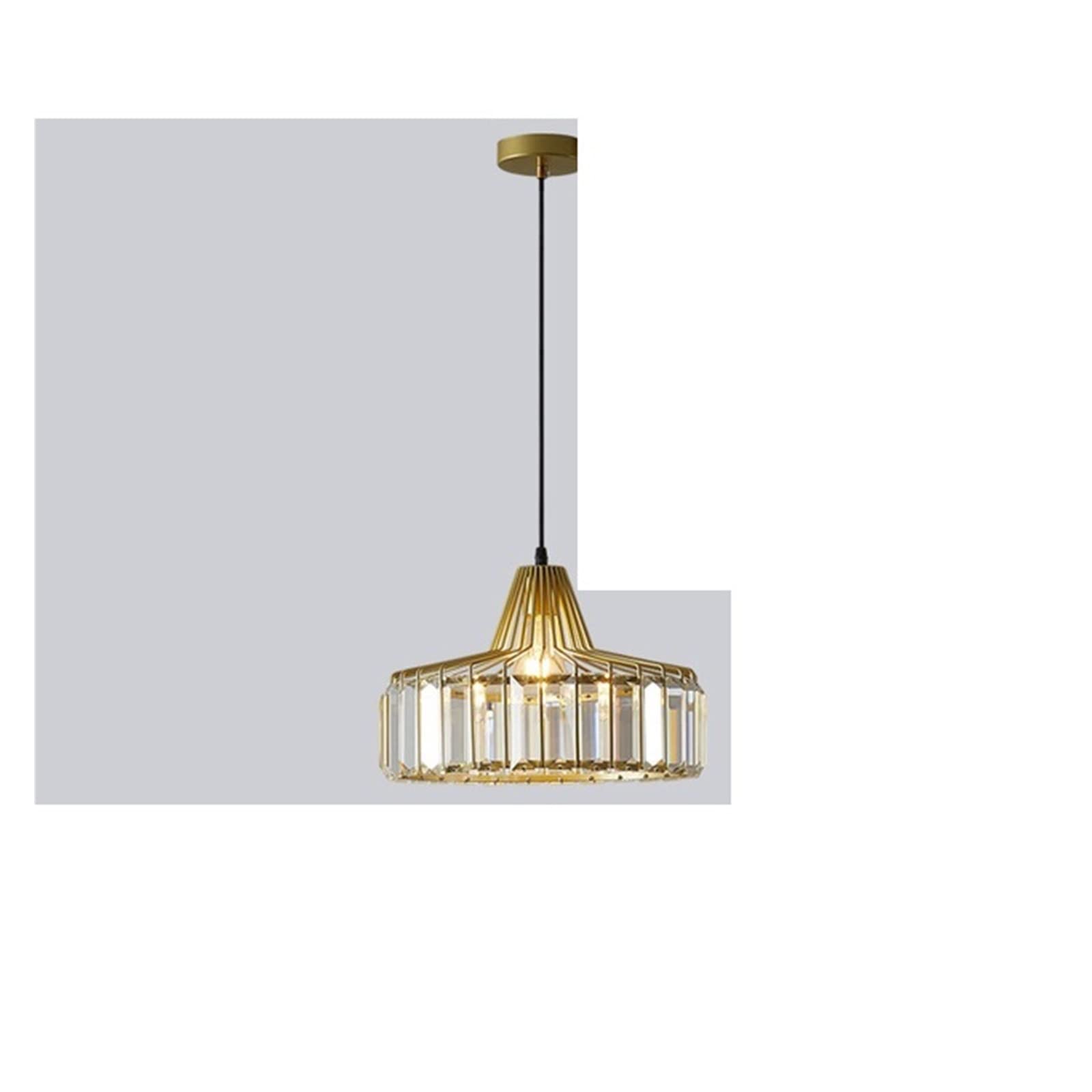 Hui Yan Chandelier, Crystal Chandelier LED Crystal Chandeliers Gold Black Living Room Pendant Light E27 Suspension luminaire Decoration Lamp(Gold Big D32cm,Cold White)