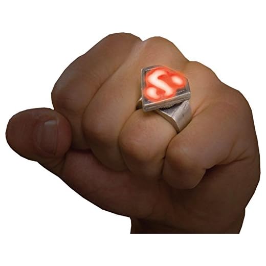 Rubies Superman Metal LED Ring