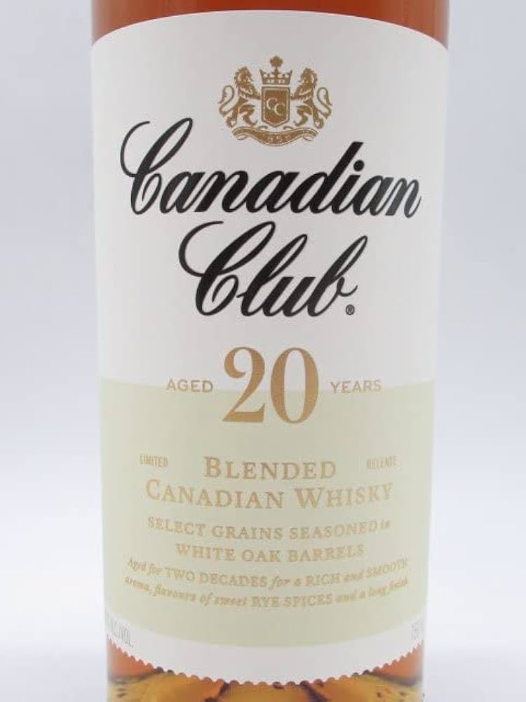 Amazon.co.jp: カナディアンクラブ 20年 ホワイトラベル 40度