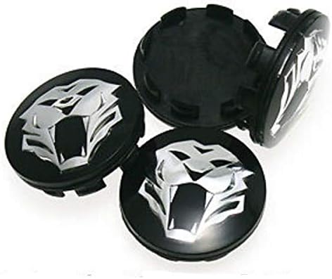 Kimoo KA60TGB 4X Tiger Tigris Wheel Center Hub Cap 60mm Diameter for Hyundai Santa FE Sonata Elantra Tucson Kia K5 Optima K7 Forte KOUP