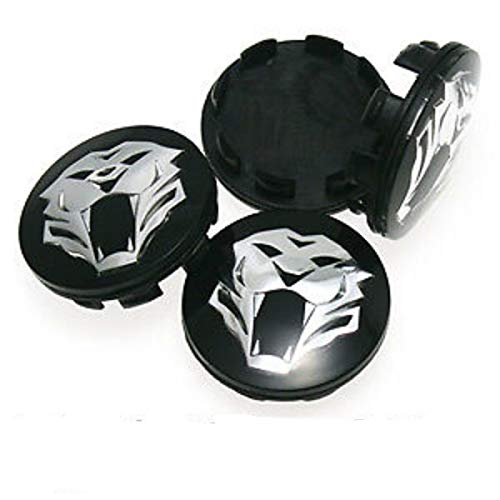 Kimoo KA60TGB 4X Tiger Tigris Wheel Center Hub Cap 60mm Diameter for Hyundai Santa FE Sonata Elantra Tucson Kia K5 Optima K7 Forte KOUP