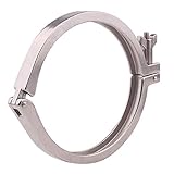 DERNORD Stainless Steel Sanitary Clamp Single Pin Tri Clamps Clover (Tube OD: 6