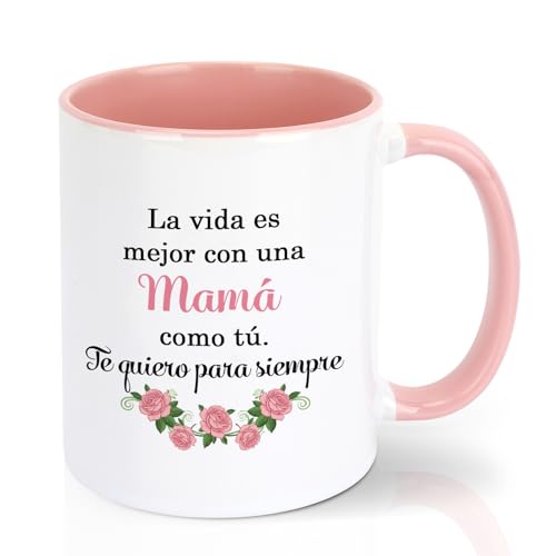 Imagen de Regalo Dia De La Madre 11Oz Tazas Regalo Cumpleaños Mama Mamá Regalos Día De La Madre Regalos Cumpleaños Navidad Bautizos San Valentin Jubilacion Para Mama Mamá Que Me Han Hecho Mi Hija Y Mi Hijo
