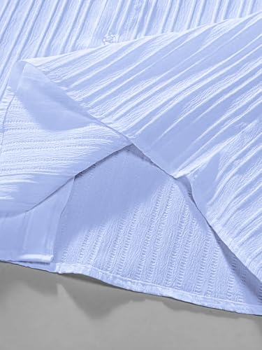 Image of GRECIILOOKS Shirt for Men | Mens Casual Shirt | Men Stylish Shirt | Men Textured Shirt | Men's Regular Fit | Men Ribbed Shirt | Short Sleeve Shirt for Summer Outdoor Activities