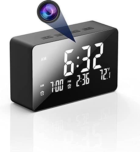 Buy IYZA Secret Table Clock Camera 4K WiFi Security CCTV Camera Clock ...