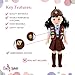 Emily Rose 14 Inch Doll Clothes 5 PC Brownie Girl Scout Uniform Halloween Costumr for 14
