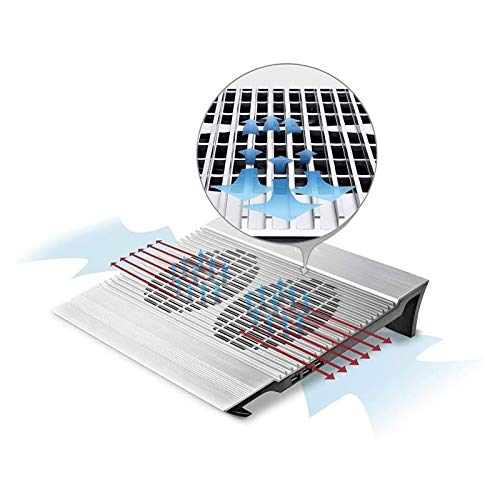 Almohadilla de enfriamiento para laptop con ventiladores duales miniatura 7