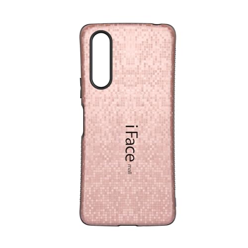 【モザイク版】 iFace mall Xperia 10 V 用 ケース SO-52D SOG11 A302SO XQ-DC44 カバー ストラップホール 指紋防止 TPU 耐衝撃 耐摩擦 ワイヤレス充電対応 (ローズゴールド)