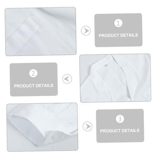Blouse médicale blanche manches longues unisexe hôpital école
