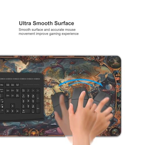 Alfombrilla para ratón y teclado impermeable que evita deslizamientos en la mesa 6