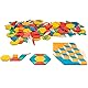 WISSNER Montessori Pattern Blocks Geometrie Formen 250 Teile - Pädagogisches RE-Wood Tangram Kinder-Legespiel, Geometrische Figuren für Grundschule und Legespiele Kinder