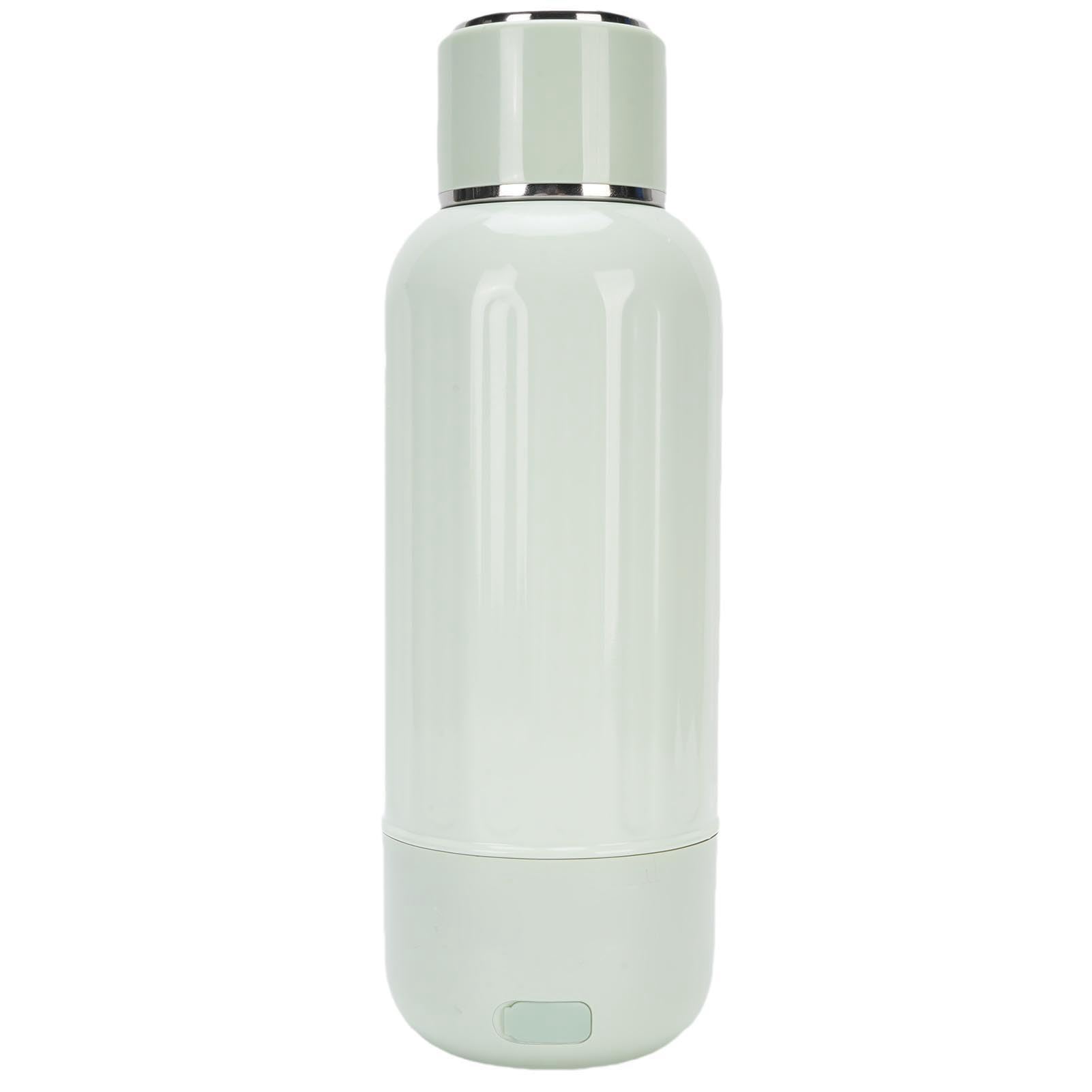 TARSHYRY Reise-Wasserkocher, Kabellos, Wiederaufladbar, Tragbar, Kleiner Wasserkocher, Heizung mit 5 Temperaturreglern für Camping, Auto, Reisen, Outdoor, 316 Edelstahl, 500 Ml (GREEN)