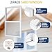 2 Pack 24 x 36 Shed Windows with White Frame, Flush Mount Small Window with PC Screen for Shed for Shed, Chicken Coop, Household, Playhouse, Garage