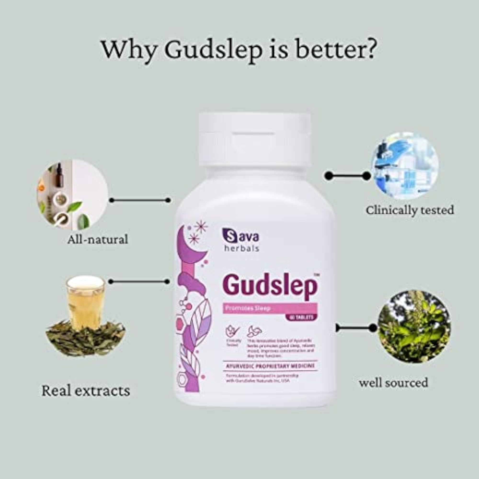 Gudslep Tablets, 60 Tablets
