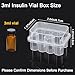 20 Slots Peptide Vials Refrigerator Storage Holder Set Peptide Vial Organizer Stackable Plastic Case Freezer Safe Holders Bottle Holder for Fridge Care Organizer Solution(S+S)