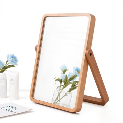 ZOROSY Wood Desk Makeup Mirror