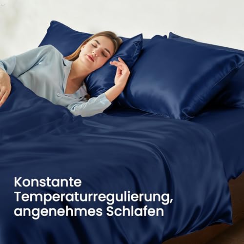 THXSILK 25 Momme Seide Kissenbezug für Haar und Haut - Maulbeerseide Kissenbezug - Hypoallergen mit Versteckter Reißverschluss - Pure Seide… – Ansicht 3