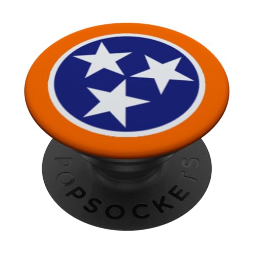 Tennessee Flag, Vintage Tennessee Tri-Star PopSockets PopGrip Adhésif