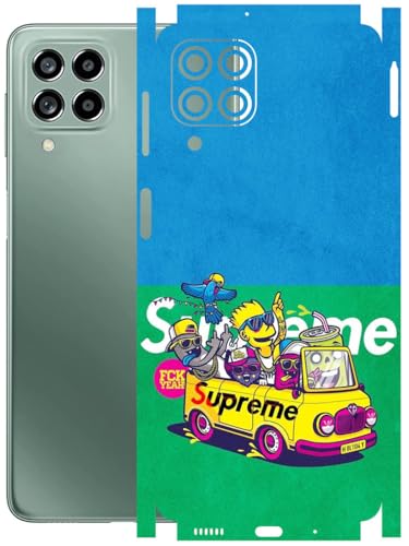 Image of AtOdds - Full Body Back Screen Guard Protector Film - Lamination Wrap Skin Sticker Compatible with Samsung Galaxy M53 (5G) | Scratchproof Matte Finish (Simps)