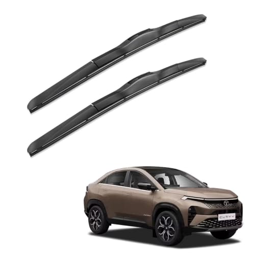 Image of Oshotto Frameless (O.E.M Type) Wiper Blades Compatible with Tata Curvv (24 inch / 16 inch)