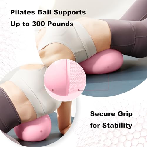 Image of Exercise Ball for Workouts, 9 Inch Pilates Ball Anti-Burst and Slip Resistant Yoga Ball for Gym Fitness and Physical Therapy