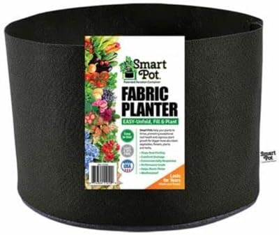 Park Seed Smart Pot Fabric Planter, 5 Gallon Capacity, Black