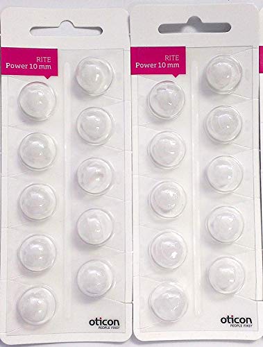 Oticon 10 mm POWER Domes for: Intiga, Agil, Agil Pro, Acto, Acto Pro, Dual, Epoq and Delta. by Hearing Aid Supply Shop Cover