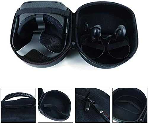 MASiKEN Carrying Case for VR Meta Quest 2 Headset,Controllers Carrying Case, VR Accessories Organizer, Enhance Protect in Travel (Black)