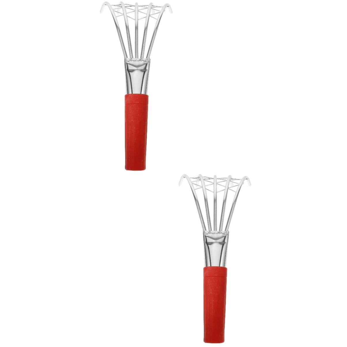 INOOMP 2stücke Handheld Muschelrechen Aus Edelstahl Robuster Stranddigger Mit Fünfteiligem Design Für Einfaches Graben Von Muscheln Und Meeresfrüchten Für Strandabenteuer Und