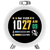 Dekala Smart Alarm Clock with IPS Animated Display, App Control, Temperature & Humidity Sensor, Sleep Sounds, 4 Custom Alarms, and Interactive Themes – Ideal Bedside Clock for Kids, Teens & Families