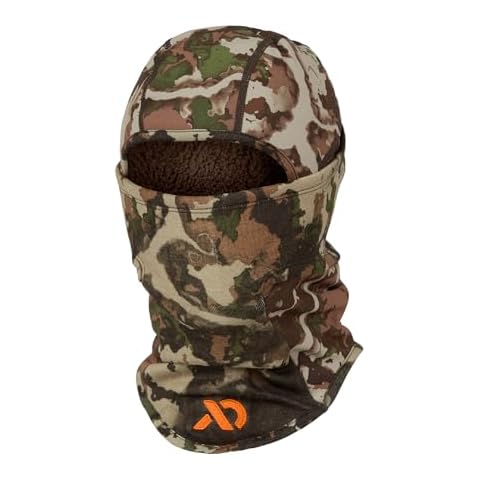 First Lite Tundra Cold Weather Balaclava - Warm Merino Wool Camo Hunting Face Mask - First Lite Fusion - One Size Cover