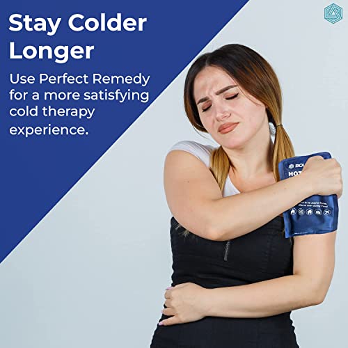 Image of Boldfit Reusable Hot & Cold Ice Pack Bag for Pain Relief - Soft Gel Ice Pack for Knee, Back Pain, Shoulder & Neck - Medium Size