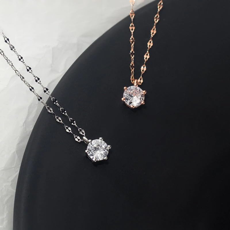 Pendentif géométrique en argent 925 contre le ternissement collier classique - 5