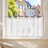 Joyswahl Scheibengardine Voile Bistrogardine Kurzstore Eva 45x90cm Weiß ...