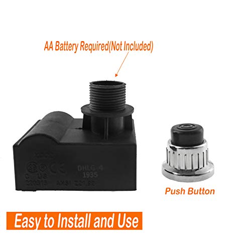 Image of 4 Outlets Universal Electric Igniter for Char-Broil, Brinkmann and More | Fits Grillmaster, Kenmore, Nexgrill, Brinkmann, Grillware and Others Gas Grills, Silver Push Button Ignite, BBQ Replacement
