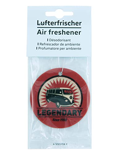 Image of BRISA VW Collection - T1 Bus Camper Car Air Fresheners, 2-Pack | Volkswagen Car Air Fresheners, 2-Pack, Long-Lasting Scent for Camping and Home Use, Legendary, Vanilla /Red