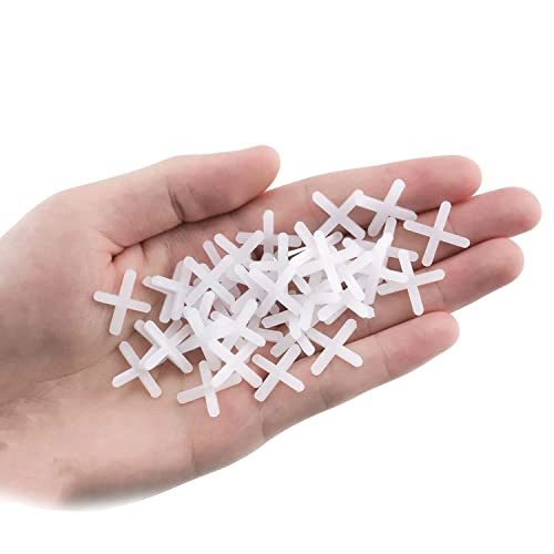 Tile Cross,1000 pcs Tile Spacers Tiles Cross Spacers Tile Leveling System Slab Spacers Plastic Cross Shaped Flooring Tiling Tools,for Accurate Tile Positioning DIY Paving Tiling Garden Wall Tiler(2mm) - Image 3