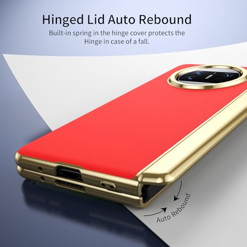 Coque Huawei Mate X3 rouge pliable style urbain