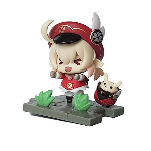 Sucrosey Genshin Figure Impact Klee Diluc Wenti Fischl Kaeya Barbara Wind Goly Q Version Anime Action Figures (Klee) #TOP2