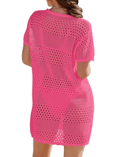 Image of Buauty Womens Swimsuits Coverup Bathing Suits Cover Ups Crochet Swimwear Bikini Beach Dresses 2026 Vacation Outfits