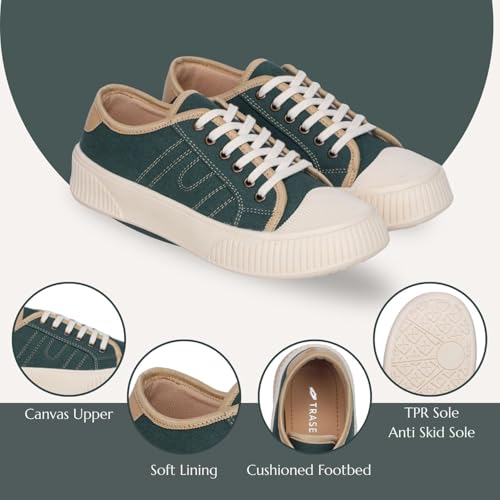 Image of TRASE Stylish Sneakers for Woman | Trendy and Comfortable Shoes for Woman | Breathable Upper with Durable Sole | Casual Shoes for Women, Women Sneakers for Daily Use