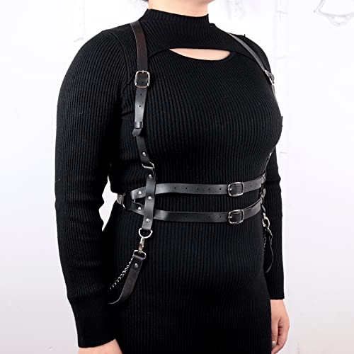 Women Punk Body Harness Belt Waist Belt Body Chains Lingerie Sets3