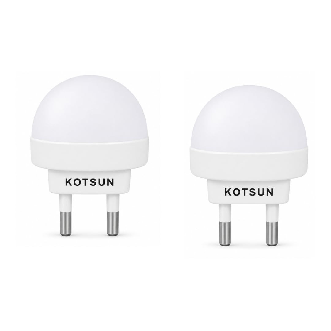 KOTSUN 0.5 Watt AC Pin LED, for Home, Night, Quality, Decorative, Colourfull bulb (2, white)-image-40