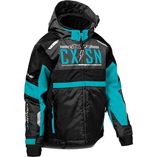 Castle X Youth Strike Jacket in Turquoise/Charcoal/Black, Size Large