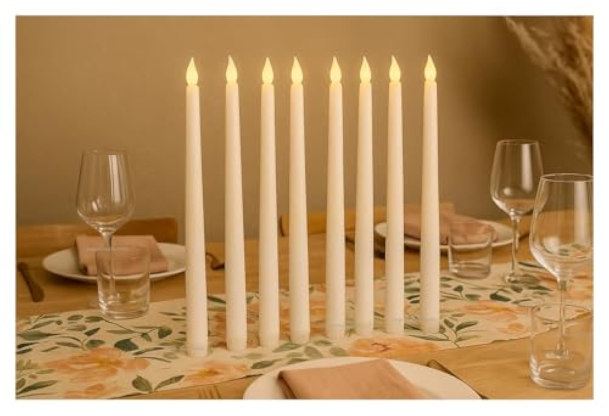 Flameless LED Taper Candles for Home Decoration